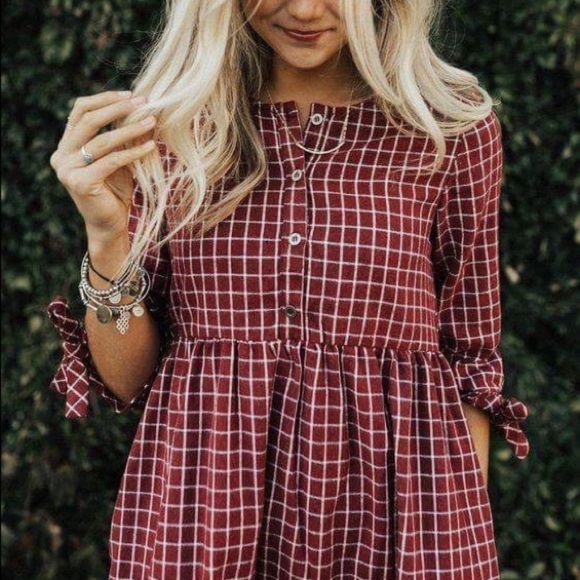 Roolee Dresses & Skirts - Hidden Alley Flannel Gingham Dress